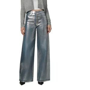 NWT Joe’s The Mia High Rise Foil Wide Leg Jeans Size 25